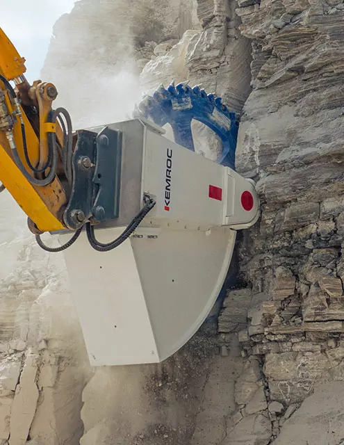Kemroc DMW 220 in rock mining application