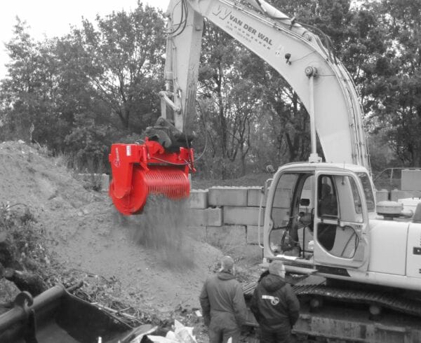 Rotar screening drum in service